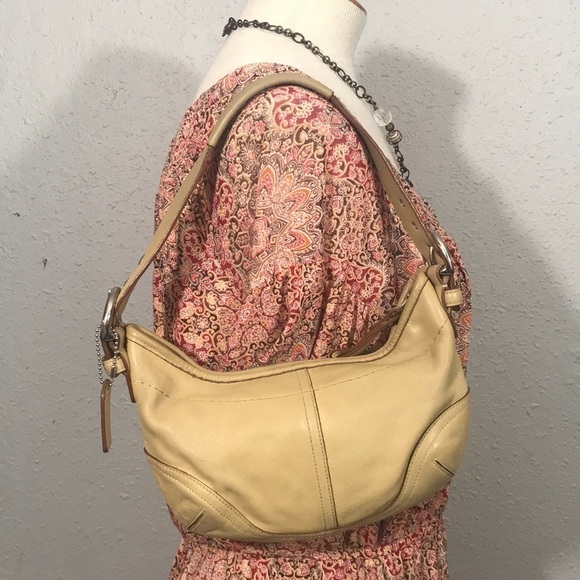 Coach Tan Boho Hobo Leather Shoulder Bag - Picture 1 of 11